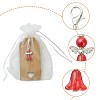 Angle Glass Pendant Decorations HJEW-FS0001-07-2