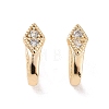 Brass Micro Pave Cubic Zirconia Snap on Bails X-KK-C006-14G-2