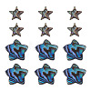 12Pcs 2 Styles Natural Abalone Shell/Paua Shell Beads SHEL-TA0001-40-2