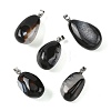 Natural Dyed & Heated Agate Tumbled Stone Pendants GG-K002-07F-1