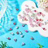 100Pcs Mixed Styles Glass Pendants PALLOY-TADJ00006-4