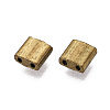 Electroplate Opaque Glass Seed Beads SEED-S023-20C-02-2