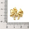 Brass Micro Pave Clear Cubic Zirconia Pendants FIND-Z041-05G-3