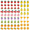 78Pcs 13 Styles Mixed Fruit Alloy Enamel Charms ENAM-DC0002-31LG-1
