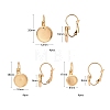 12pcs 3 Size Vacuum Plating 304 Stainless Steel Leverback Earring Findings STAS-ZZ0001-04G-2