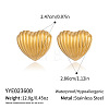 Heart 304 Stainless Steel Stud Earrings AO8083-2-1