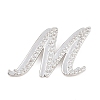 Brass Micro Pave Clear Cubic Zirconia Pendants CU-CBA8481-01P-M-1
