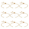 10Pcs Rack Plating Brass Cable Chain Link Bracelet Making KK-TA0001-42A-1