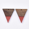 Resin & Walnut Wood Pendants RESI-T035-06-3