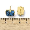 Brass Stud Earrings KK-F358-03G-03-3