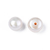 Half Drilled Natural Cultured Freshwater Pearl Beads PEAR-N020-02A-3
