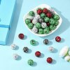 Christmas Theme Acrylic Rhinestone Beads OACR-L020-01-4