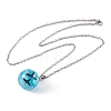 Resin Pendant Necklaces NJEW-L181-01P-02-2