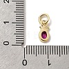 Brass Cubic Zirconia Charms KK-G554-01A-04-3
