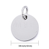 Anti-Tarnish 304 Stainless Steel Pendants STAS-I311-32C-P-3