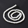 Electroplate Opaque Solid Color Glass Beads Strands EGLA-A034-P3mm-L17-3