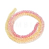 Transparent Painted Glass Beads Strands X1-DGLA-A034-T1mm-A07-5