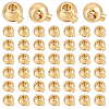 60Pcs Brass Crimp Beads KK-ME0004-72-1