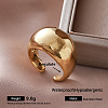 Irregular 304 Stainless Steel Cuff Open Rings for Women UC0575-1-1