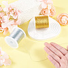 2 Rolls 2 Colors 3-Ply Round PET Metallic Thread MCOR-TA0001-03A-6