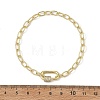 Brass Paperclip Chain Bracelets BJEW-JB14224-4