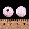 Easter Theme Printed Wood Beads WOOD-T032-22I-4