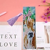 Cow Pattern DIY Diamond Painting Bookmark with Tassel Pendants Kits PW-WG13D06-01-3