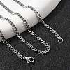 Non-Tarnish 304 Stainless Steel Curb Chain Necklaces NJEW-H492-01P-3