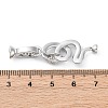 Brass Micro Pave Cubic Zirconia Fold Over Clasps KK-D360-13P-3