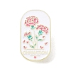 Flower Alloy Enamel Pin Brooches JEWB-C029-06A-G-1