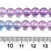 Baking Painted Transparent Glass Beads DGLA-M001-8mm-10-5