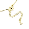 Brass Micro Pave Clear Cubic Zirconia Pendant Necklaces NJEW-B101-07G-01-3