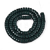 Opaque Solid Color Glass Beads Strands GLAA-N026-3x6mm-10-2