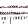 Electroplate Non-magnetic Synthetic Hematite Beads Strands G-J169B-3mm-07-2