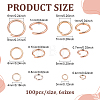 600Pcs 304 Stainless Steel Open Jump Rings STAS-ME0003-50-2