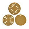 Floral Silicone Heat Insulation Coasters AJEW-K055-01B-1