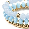 Beaded Stretch Bracelets Set BJEW-JB07794-6