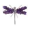 Natural Amethyst Dragonfly Display Decorations PW-WGD9E25-08-1