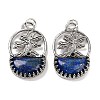 Natural Lapis Lazuli Bag Pendants G-Q163-06AS-04-1