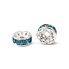 Brass Grade A Rhinestone Spacer Beads RSB038NF-13-3