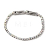 304 Stainless Steel Rhinestone Cup Chain Bracelets BJEW-S002-01F-1