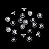 100Pcs Plastic Ear Nuts KK-TADJ0001-36-4