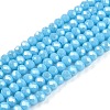 Electroplate Glass Beads Strands EGLA-A044-P2mm-A08-1