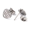 304 Stainless Steel Stud Earring Findings STAS-I183-03A-P-3