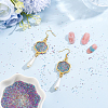 12Pcs 12 Colors Glass No Hole Round Beads Nail Art Glitter Powders MRMJ-PH0003-30-4