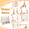 4-Tier Detachable Wood Bracelet Organizer Display Stands BDIS-WH0019-003-3