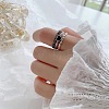 Heart Alloy Enamel Cuff Open Rings for Women FS-WG04E89-01-4