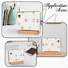 Felt with Iron Desktop Brooch Organizer Stands with Wooden Base ODIS-SC0001-12-7