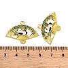 Golden Plated Alloy Enamel Connector Charms ENAM-Z017-15G-02-3