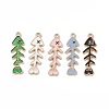 Alloy Enamel Pendants ENAM-C006-01KCG-1